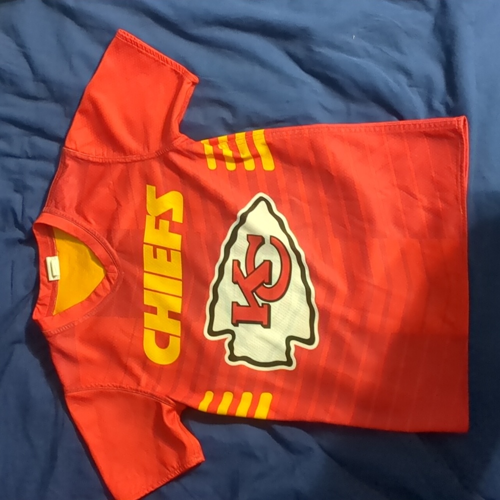Reversible Kansas City Chiefs flag football jersey